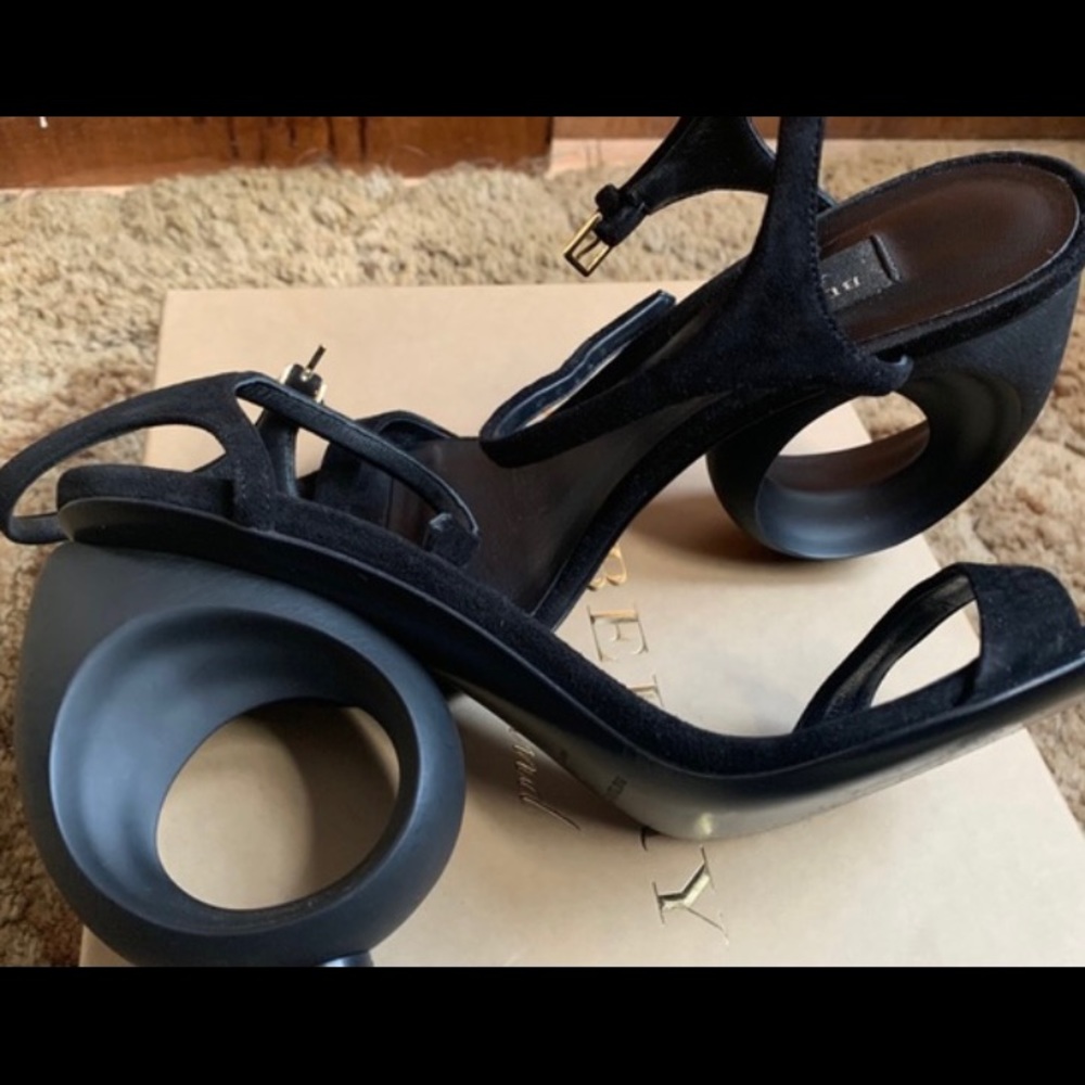 Burberry Black Suede Rutland Sandals - Picture 2 of 4